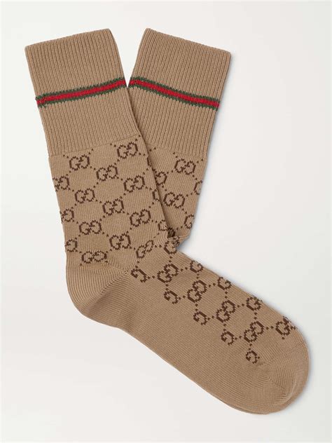 men black gucci socks|brown Gucci socks on feet.